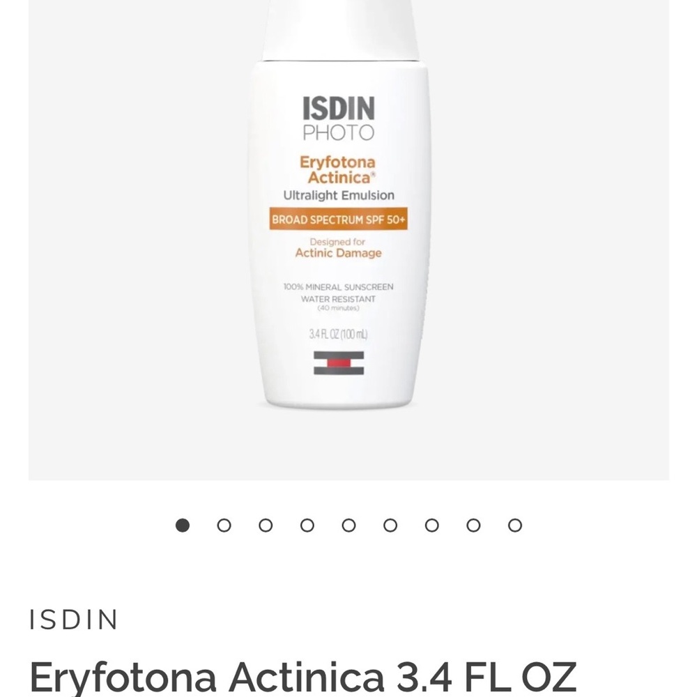 ISDIN Eryfotona Actinica Ultralight Emulsion Sunscreen SPF 50+ $73